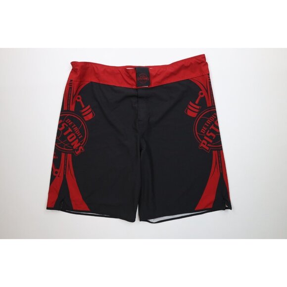 Ripon Athletic Mens 42 UFC MMA Fighting Detroit Pistons Basketball Shorts USA - Picture 1 of 15
